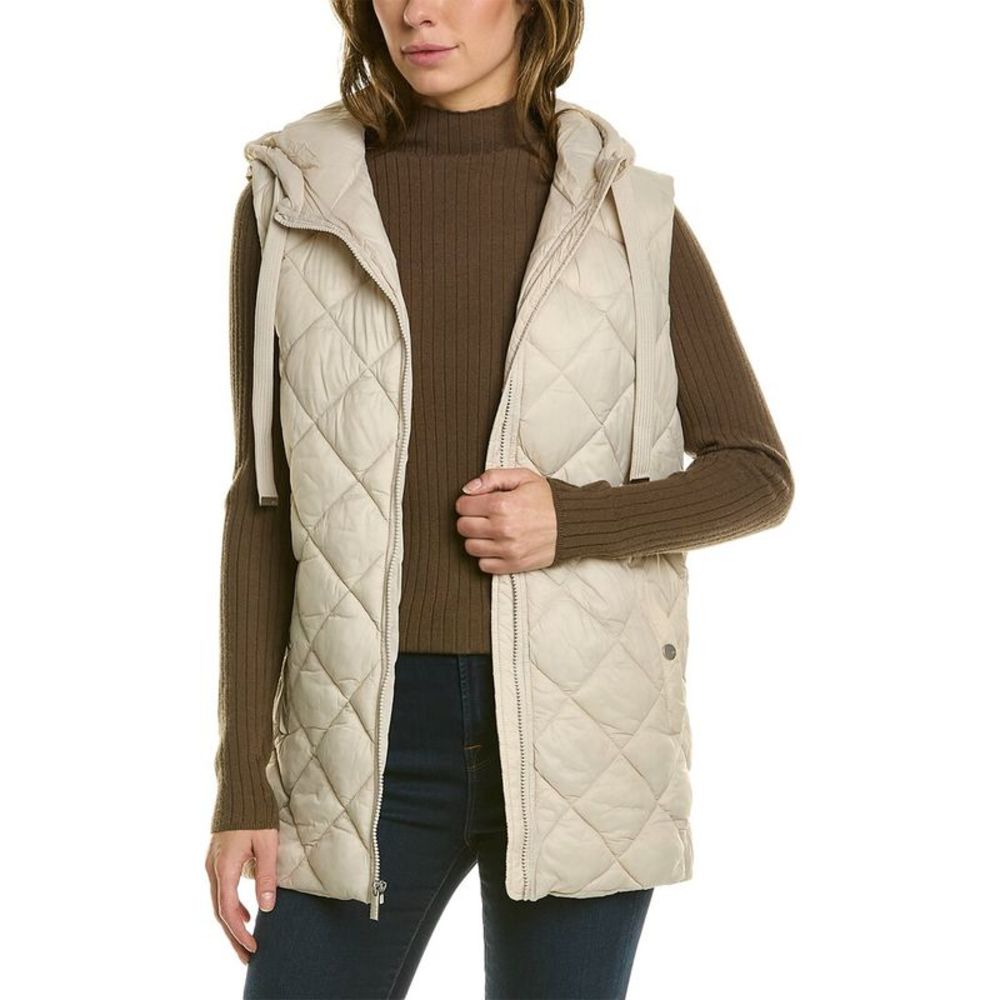 Marc New York Longline Quilted Zip Front Vest